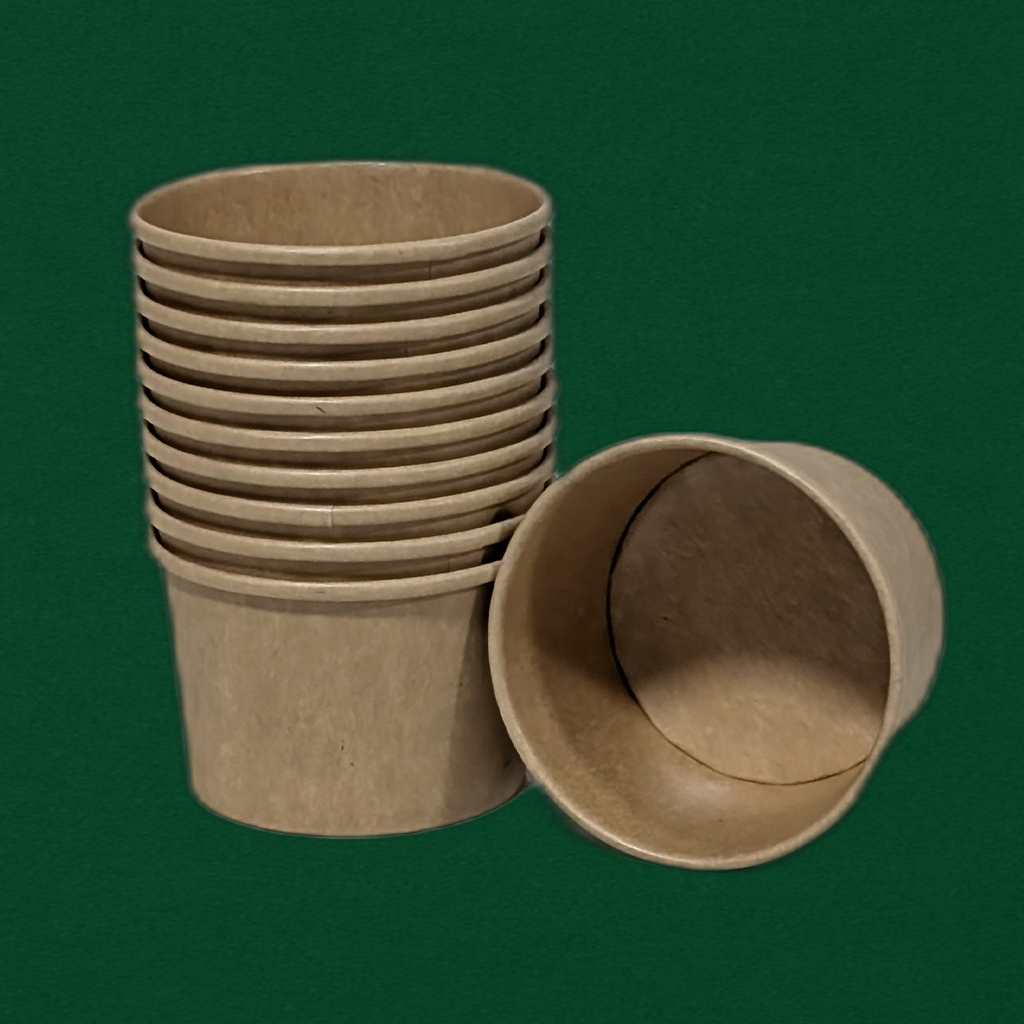 4oz Paper Food Container Kraft (1000 Pcs)