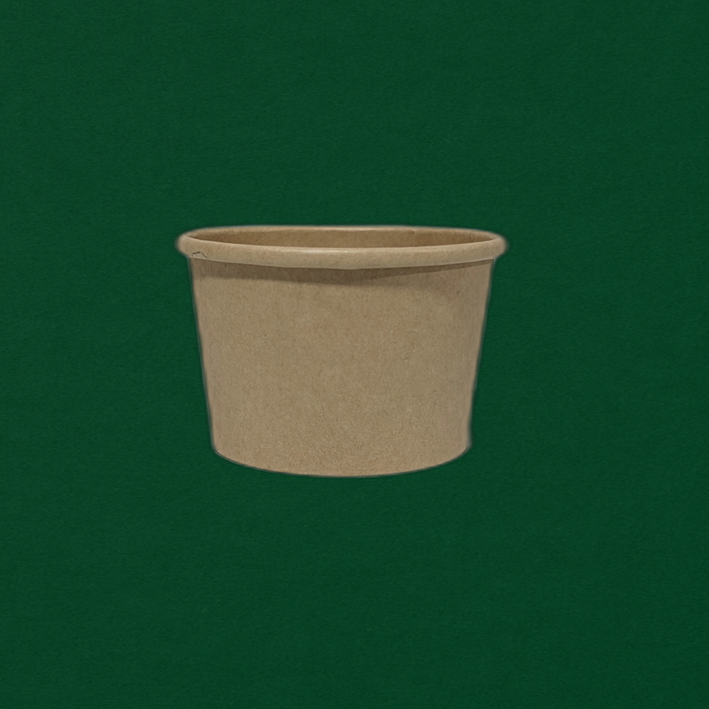 8oz Paper Food Container Kraft (500Pcs)