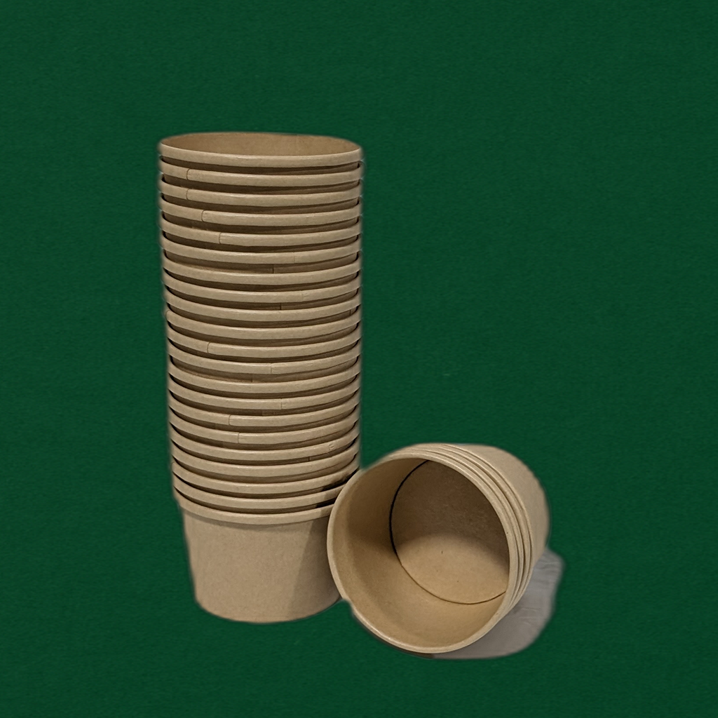 8oz Paper Food Container Kraft (500Pcs)