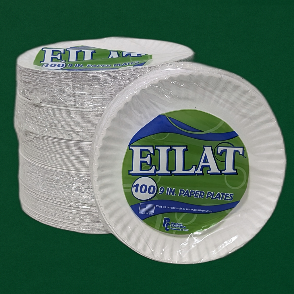 9" White paper plates (1200 Pcs)