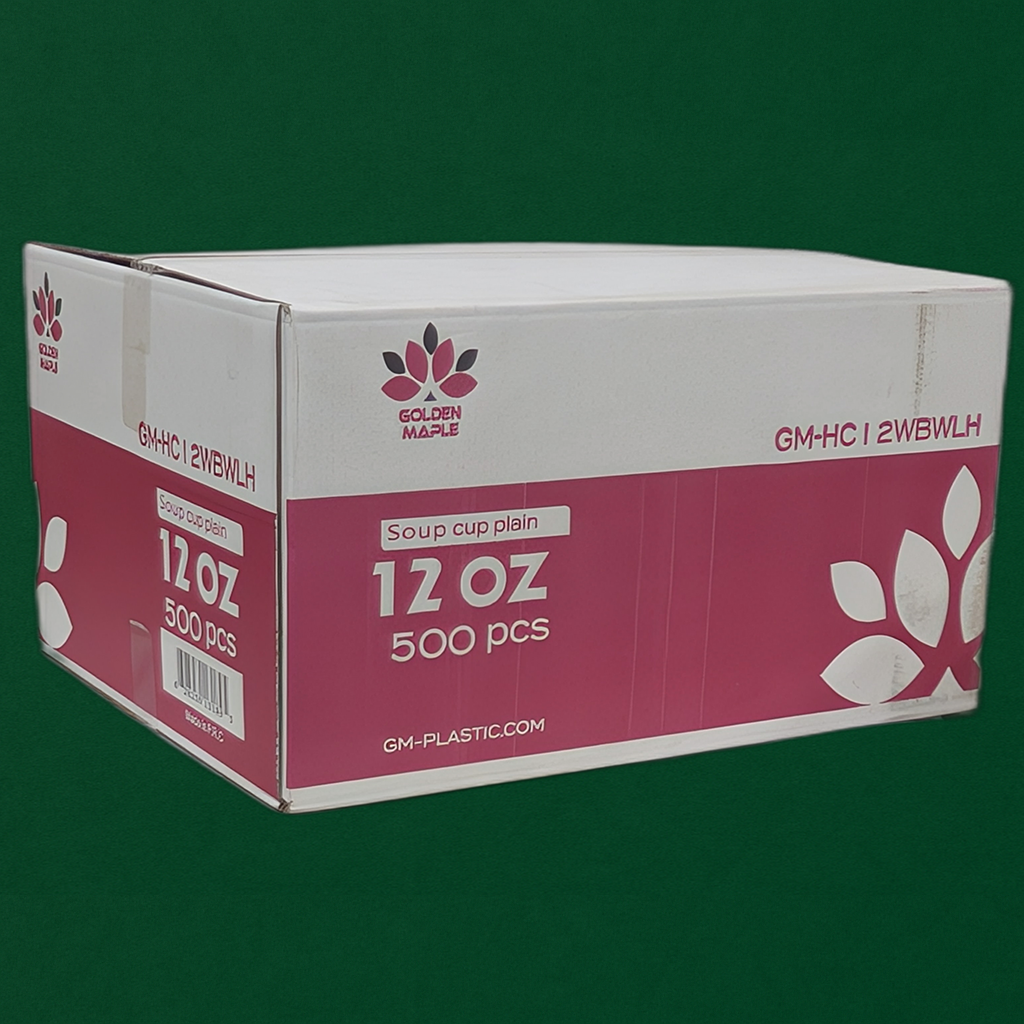 12oz Soup cup plain (500 Pcs)
