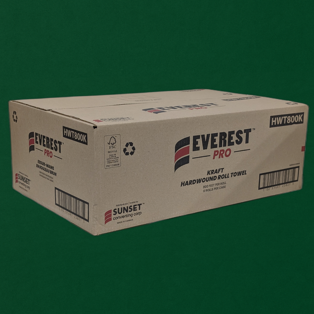 2 Ply Kraft Hand Towel - Sheer Size 7.85" * 800' (6rl/cs)