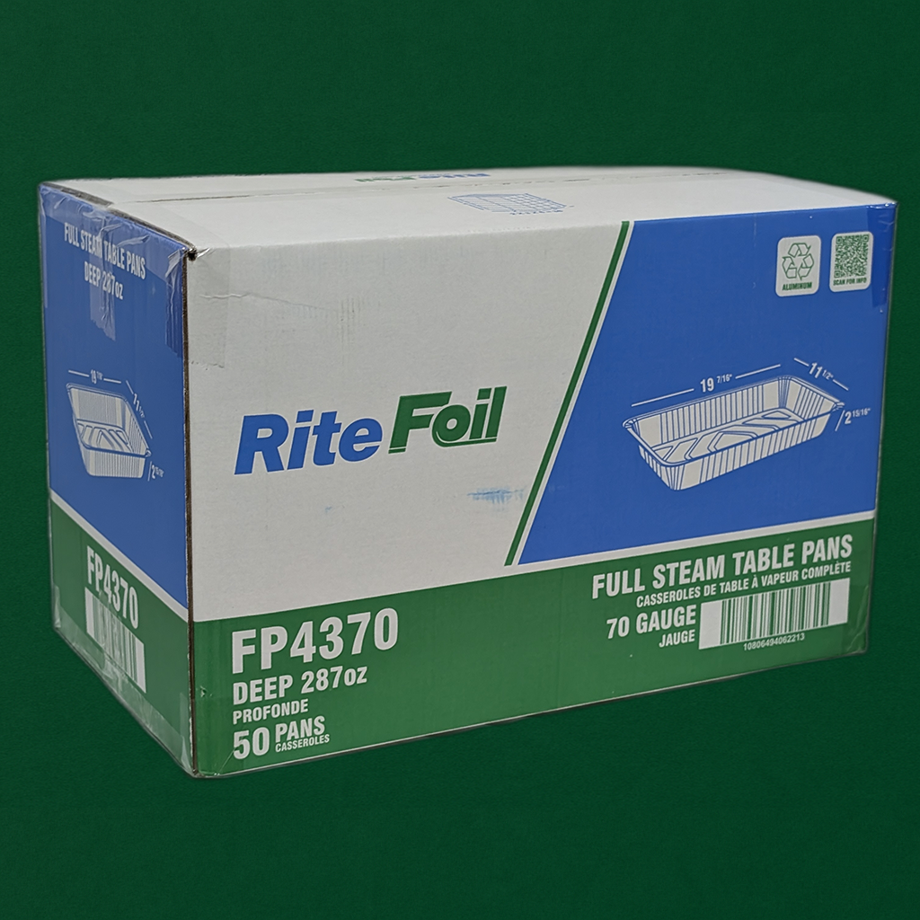 Full Steam Table Pan Deep (287oz) - 50 Pcs