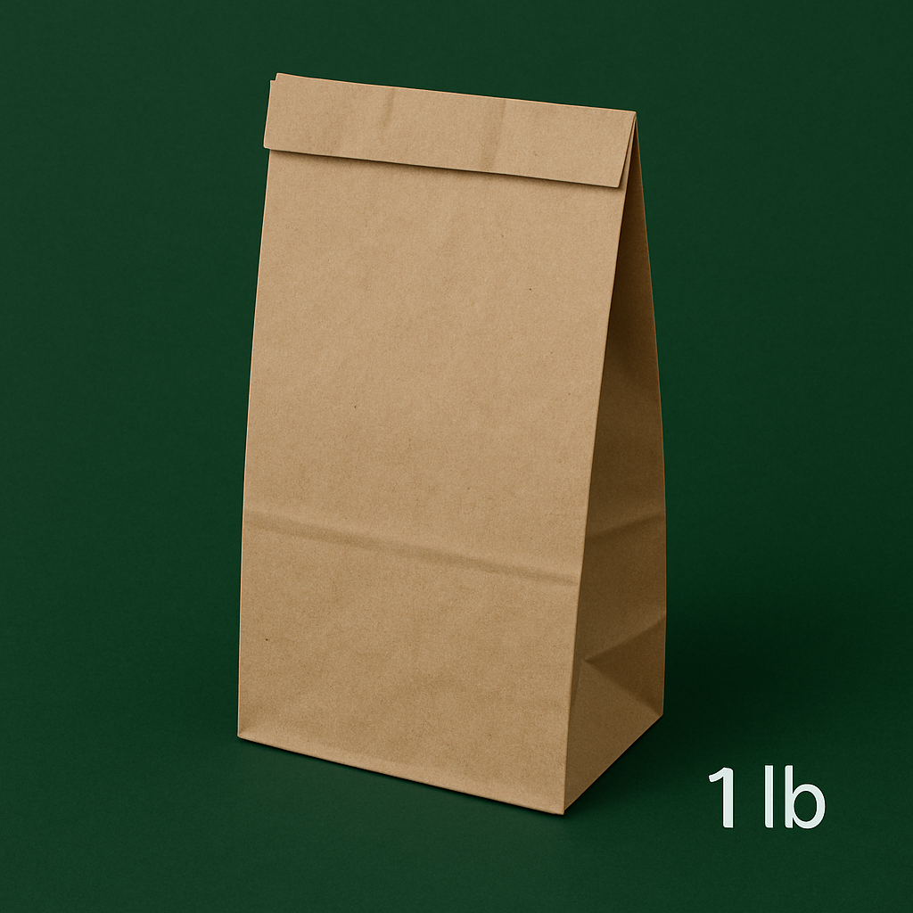 1 lb Kraft Paper Bag (500 Pcs)