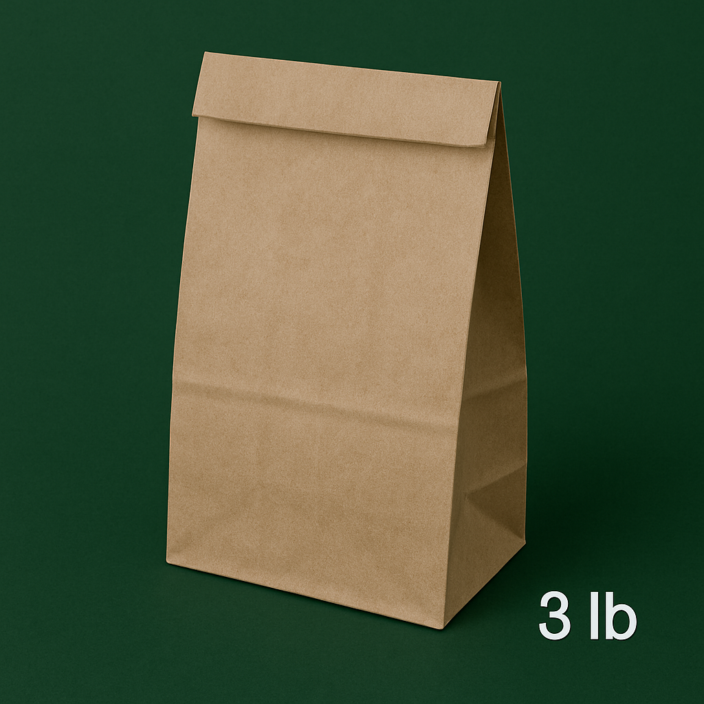3 lb Kraft Paper Bag (500 Pcs)