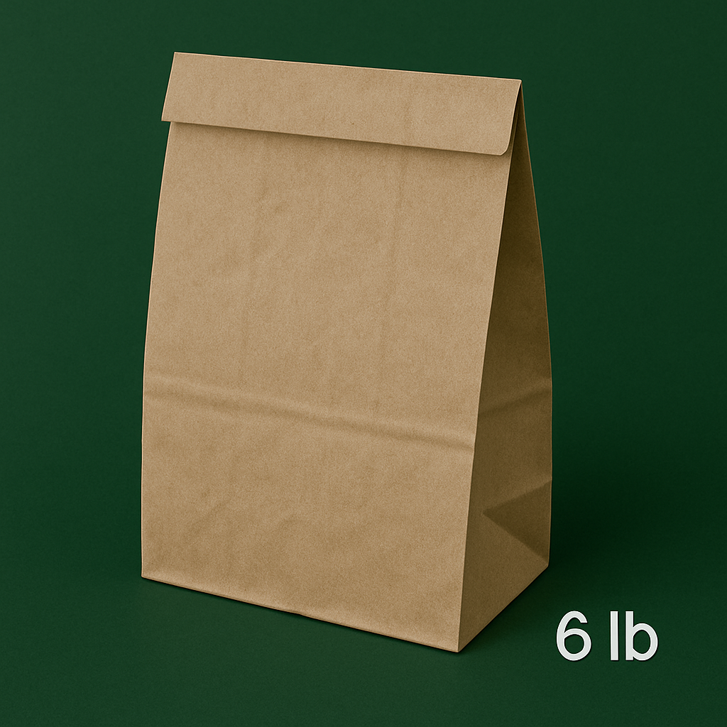 6 lb Kraft Paper Bag (500 Pcs)