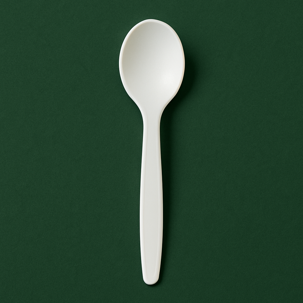 Medium Weight White Polypropylene Soup Spoons (1000 Pcs)