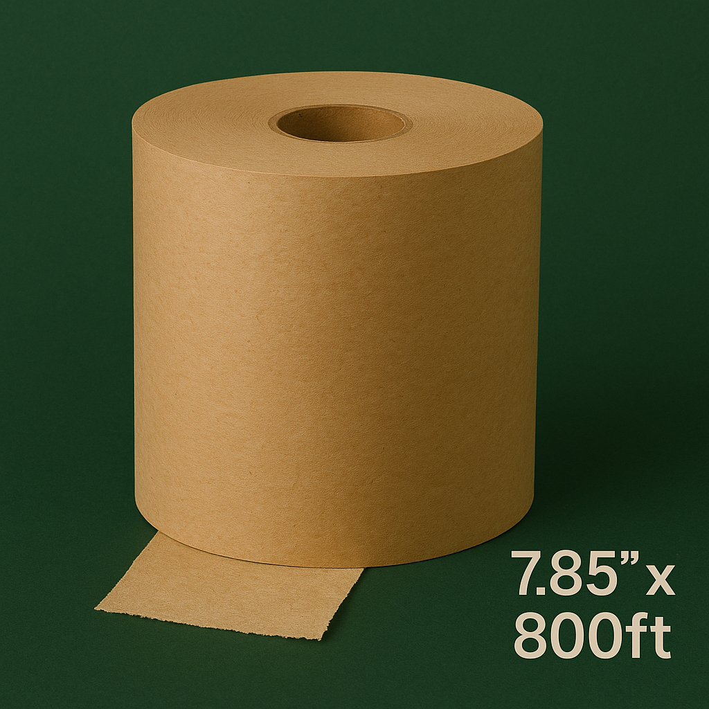 2 Ply Kraft Hand Towel - Sheer Size 7.85" * 800' (6rl/cs)