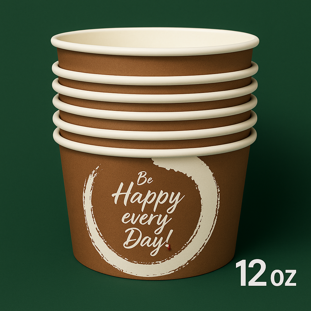 12oz Soup cup printed(500 Pcs)