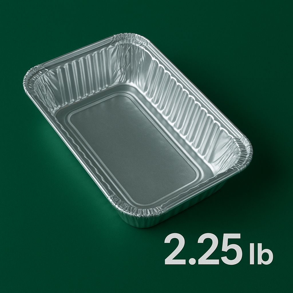 2.25lb Standard Aluminum Foil Container (500 Pcs)