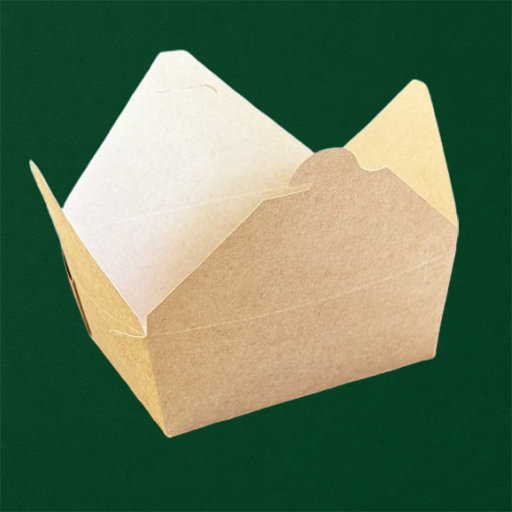 #8 | 46oz Kraft Foldable Paper Box (200 Pcs)