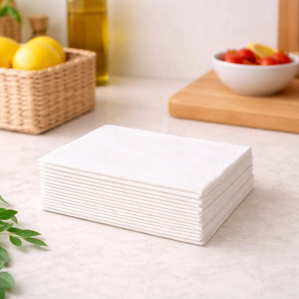 1-Ply White Dinner Napkin (3000 Pcs)
