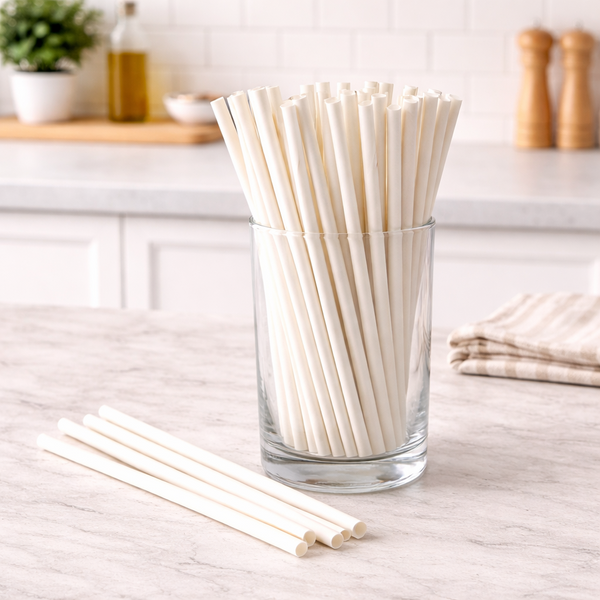 8" Plastic straw (500 Pcs)