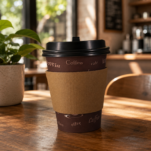 10oz - 20oz Paper cup black dome lid (1000 Pcs)