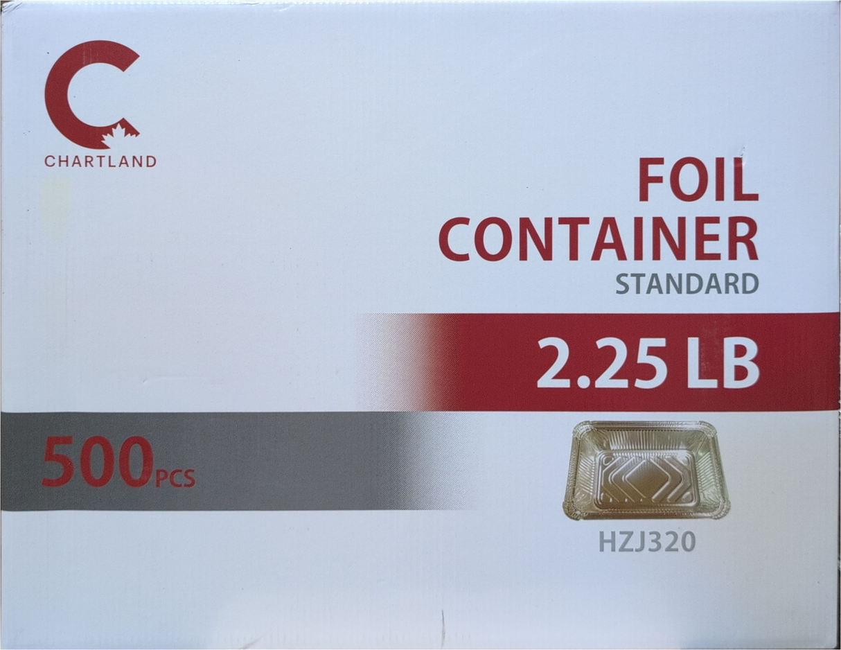 2.25lb Standard Aluminum Foil Container (500 Pcs) - Resto Supply Hub