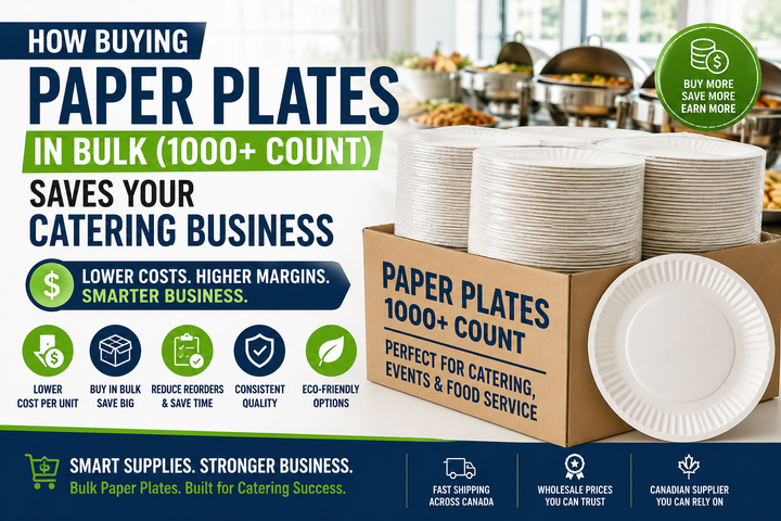 How Buying Paper Plates in Bulk (1000+ Count) Saves Your Catering Business Money
