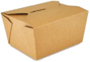 #1 | 26oz Kraft Foldable Paper Box (300 Pcs)