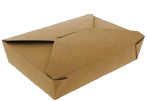 #2 | 51oz Kraft Foldable Paper Box (200 Pcs)