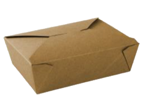 #3 | 69oz Kraft Foldable Paper Box (200 Pcs)