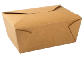 #4 | 98oz Kraft Foldable Paper Box (160 Pcs)