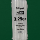 3.25 oz/4 oz Clear pp portion control pot lid (2500 Pcs)