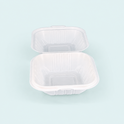 6" x 6" Microwave-Safe SLPP Hinged Container (400 Pcs)