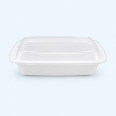 24oz Rectangle Plastic Container (150 Pcs)