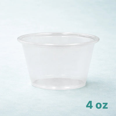 4oz Clear plastic portion cup (2500 Pcs)
