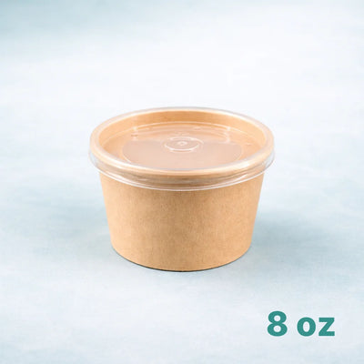 PP Lid for 8oz Paper Food Container (500 Pcs)