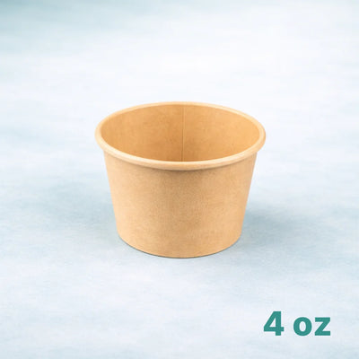 4oz Kraft Paper Food Container (1000 Pcs)