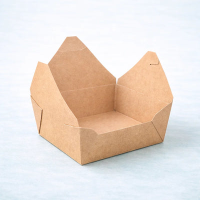 #8 | 46oz Kraft Foldable Paper Box (200 Pcs)