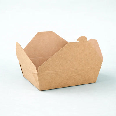 #2 | 51oz Kraft Foldable Paper Box (200 Pcs)