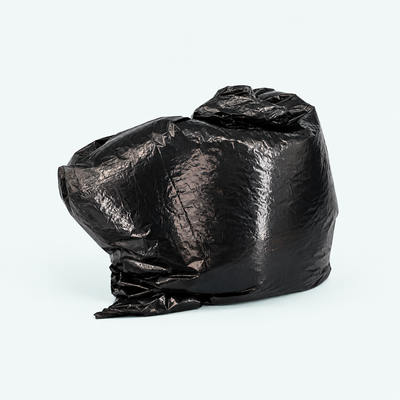 35" × 47" Black Garbage Bags - Extra Strong (100 Pcs)
