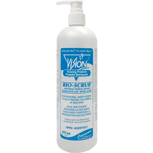 Vision Bio-Scrub Anti-Bacterial Han Sanitizer with Aloe 473mL with Pump