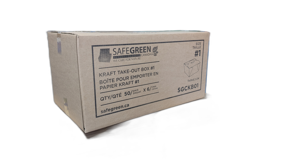 #1 | 26oz Kraft Foldable Paper Box (300 Pcs)