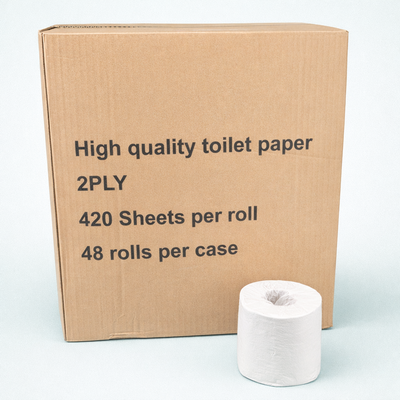 2 ply high quality toilet paper (48 rolls)