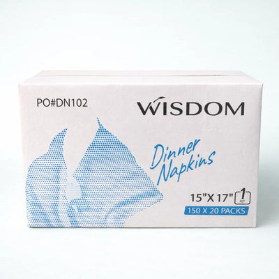1-Ply White Dinner Napkin (3000 Pcs)