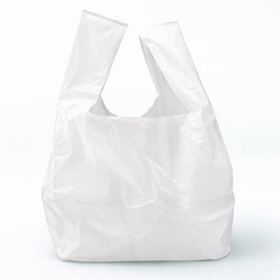 #3 White T-shirt bags - 11" x 6" x 20" (12 lb Case Weight)