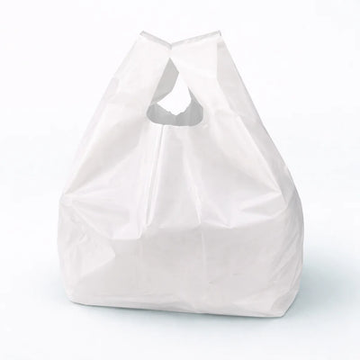#1 White T-Shirt bags - 10" x 5" x 18" (17 lb Case Weight)
