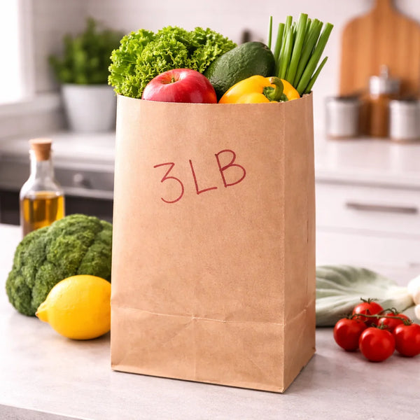 3 lb Kraft Paper Bag (500 Pcs)