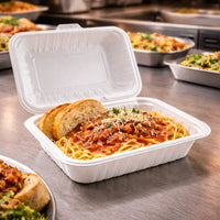 9" * 6" Microwave-Safe MFPP Hinged Container (200 Pcs)
