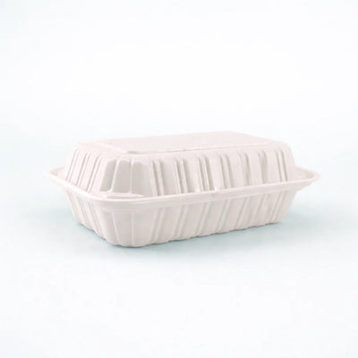 9" * 6" Microwave-Safe MFPP Hinged Container (200 Pcs)