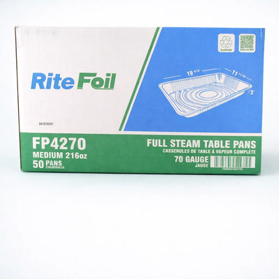 Full Size Medium Aluminum Container (216oz) - 50 Pcs