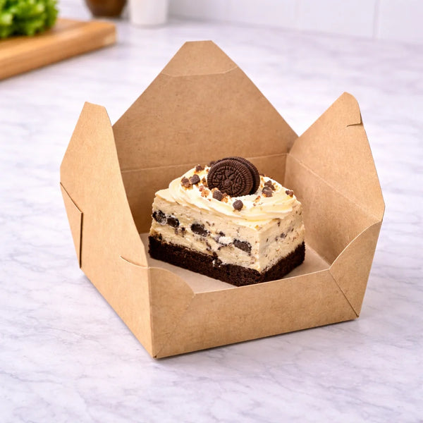 #8 | 46oz Kraft Foldable Paper Box (200 Pcs)