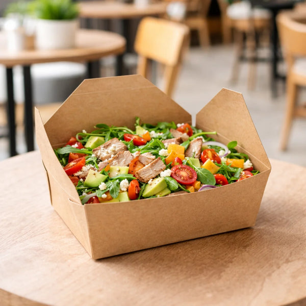 #2 | 51oz Kraft Foldable Paper Box (200 Pcs)