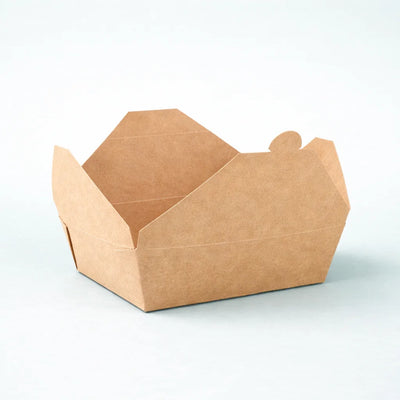 #2 | 51oz Kraft Foldable Paper Box (200 Pcs)