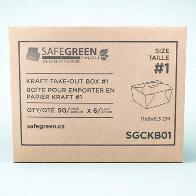 #1 | 26oz Kraft Foldable Paper Box (300 Pcs)