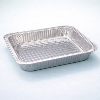 Half Size Shallow Aluminum Container (100 Pcs)