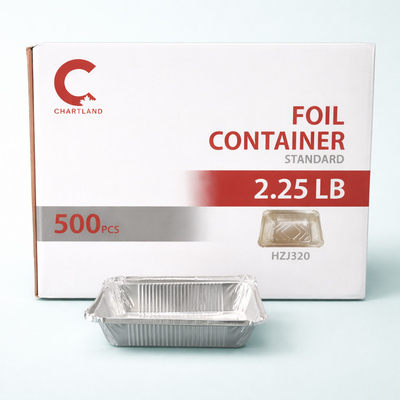 2.25lb Standard Aluminum Foil Container (500 Pcs)