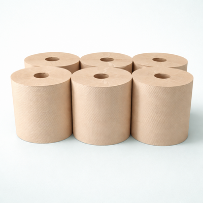 2 Ply Kraft Hand Towel - Sheer Size 7.85in x 800ft (6rl/cs)